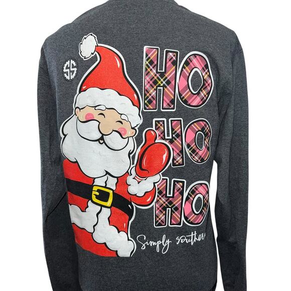 Simply Southern Womens Long Sleeve T-Shirt
Santa Christmas Ho Ho Ho Gray MED - Picture 3 of 10